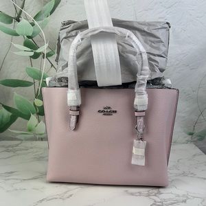 Coach Mollie Tote 25 Silver/Ice Pink